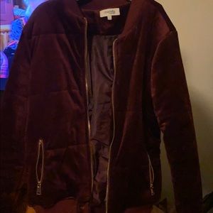 Charlotte Russe Burgundy Puff Jacket